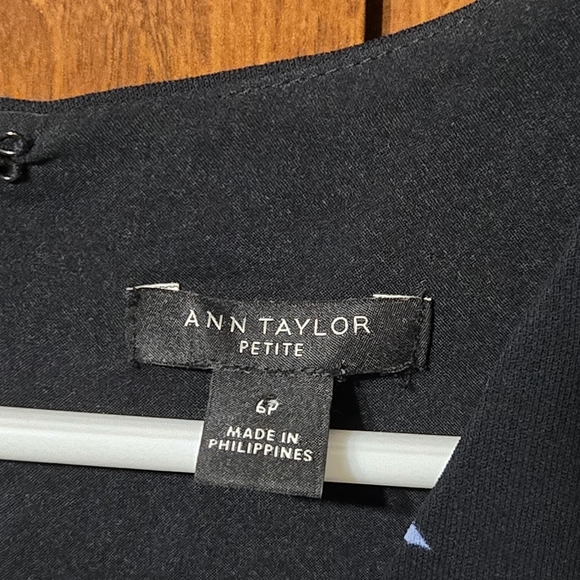 Ann Taylor Black and Blue Swirl Mini Dress - Picture 4 of 5